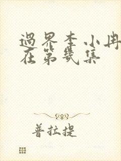 过界李小冉吻戏在第几集