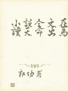 小说全文在线阅读天命出马仙