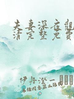 夫妻深夜观看高清完整免费