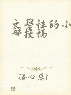 文学性的小说在哪投稿 文学性的小说在哪投稿