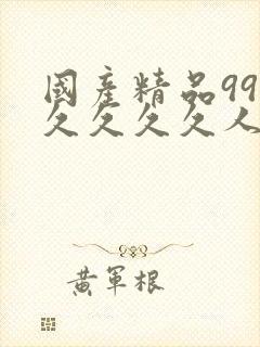 国产精品99久久久久久人