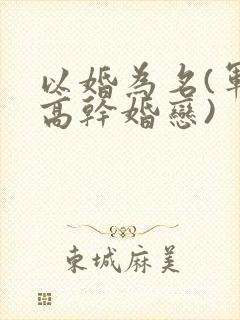 以婚为名(军婚高干婚恋)