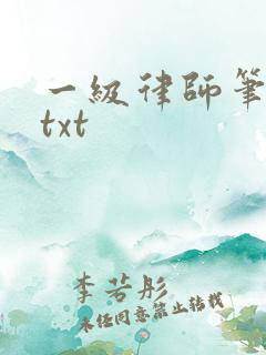 一级律师笔趣阁txt