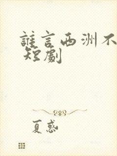谁言西洲不知意 短剧