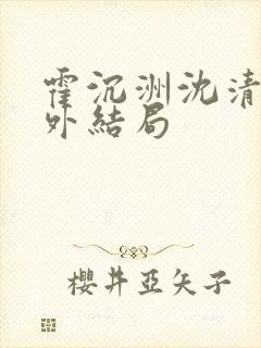 霍沉洲沈清禾番外结局