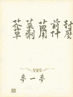 芥菜苗前封闭除草剂用什么安全
