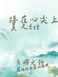 捧在心尖上的病美人txt