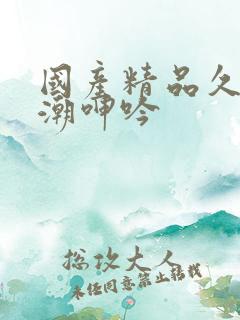 国产精品久久高潮呻吟