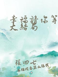 幸福请你等等我大结局