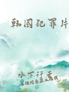 韩国犯罪片排行