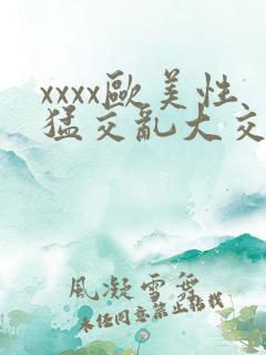 xxxx欧美性猛交乱大交