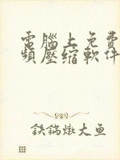 电脑上免费的视频压缩软件