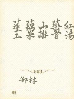 莲藕山药红萝卜玉米排骨汤