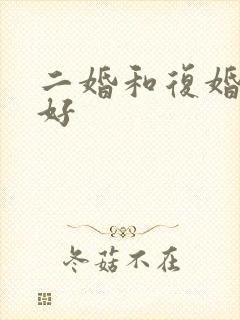 二婚和复婚哪个好