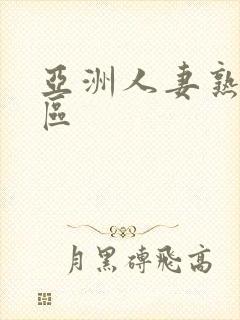 亚洲人妻熟女一区