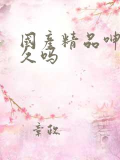 国产精品呻吟久久吗