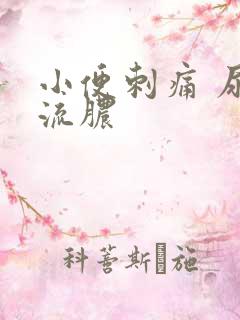 小便刺痛 尿道流脓 小便刺痛 尿道流脓