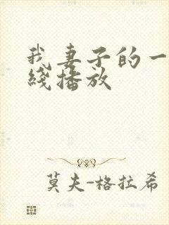 我妻子的一切在线播放
