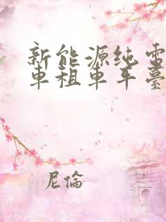 新能源纯电动汽车租车平台
