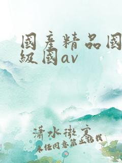 国产精品国产三级国av