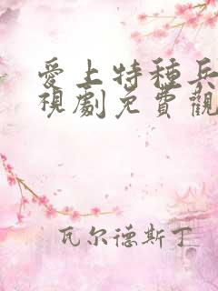 爱上特种兵的电视剧免费观看
