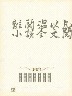 难哄温以凡桑延小说全文阅读免费