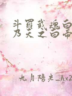 斗罗武魂白虎吾乃天之白帝笔趣阁