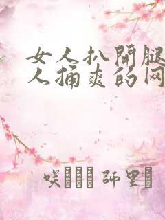 女人扒开腿让男人捅爽的网站
