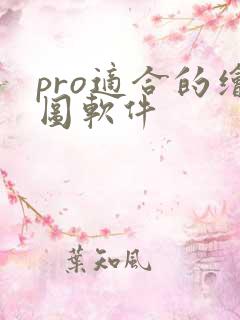 pro适合的绘图软件