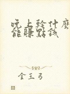 晚上干什么副业能赚点钱
