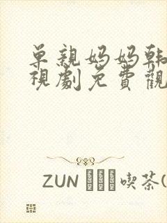 单亲妈妈韩剧电视剧免费观看全集 单亲妈妈韩剧电视剧免费观看全集