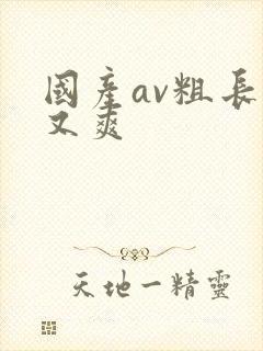 国产av粗长猛又爽