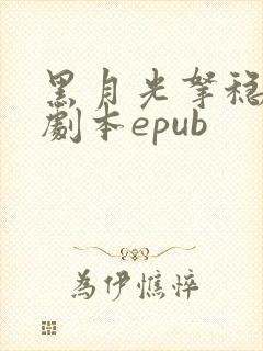 黑月光拿稳be剧本epub