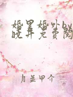 婚里婚外by叶晓井免费阅读
