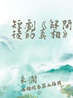 短剧《解开谎言后的真相》剧情介绍