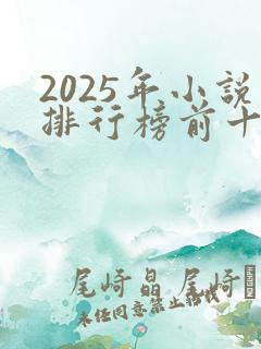 2025年小说排行榜前十名巅峰之作