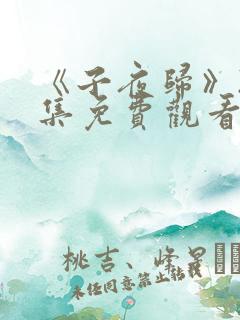 《子夜归》23集免费观看