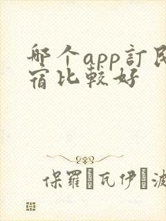 哪个app订民宿比较好