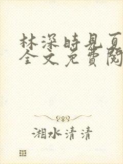 林深时见夏小说全文免费阅读