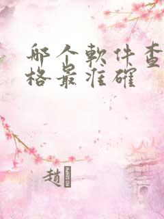 哪个软件查车价格最准确