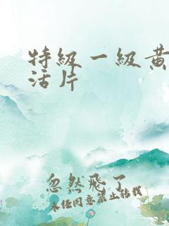 特级一级黄色生活片