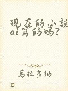 现在的小说都是ai写的吗?