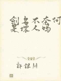 剑名不奈何应恺是坏人吗