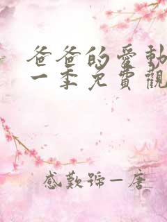 爸爸的爱动漫第一季免费观看