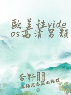 欧美性videos高清另类