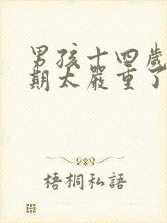 男孩十四岁叛逆期太严重了怎么办