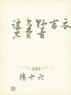 波多野吉衣在线免费看