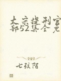 大宋提刑官第一部52集全免费