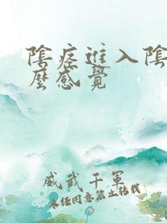 阴痉进入阴道什么感觉
