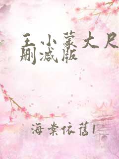 王小蒙大尺度未删减版